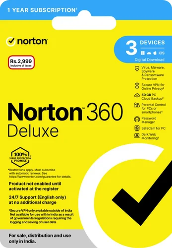 Norton 360 Deluxe.3 Device 1 year.